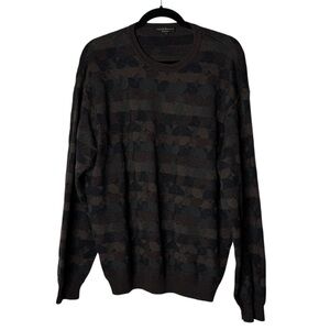 VTG 90s Lenor Romano Extra Fine Merino Wool‎ Knitted Crewneck Sweater Mens Large